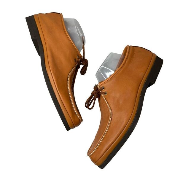 MASON’S Tan Leather Vintage Chukka Lace Up Loafer Size 9 - Picture 9 of 15